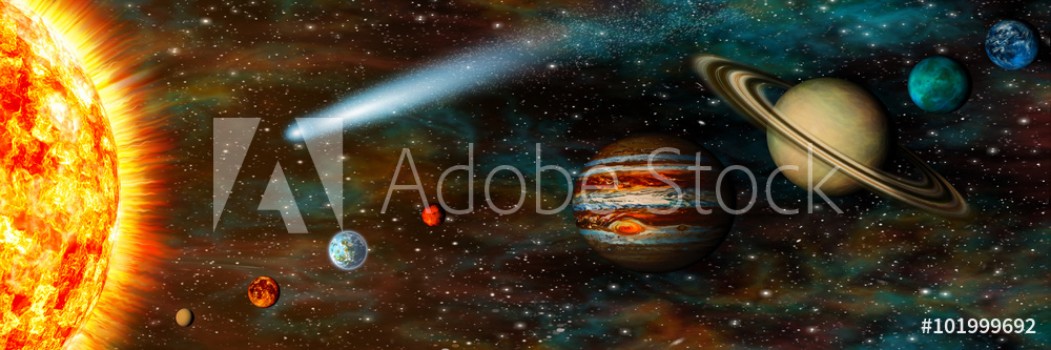 Bild på Realistic Solar System ultrawide 